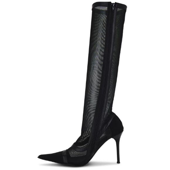 Jeffery Campbell Stockings Boots in Black EUC Size 7 - Picture 5 of 9